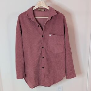 Elegant Pink Button Down Shirt